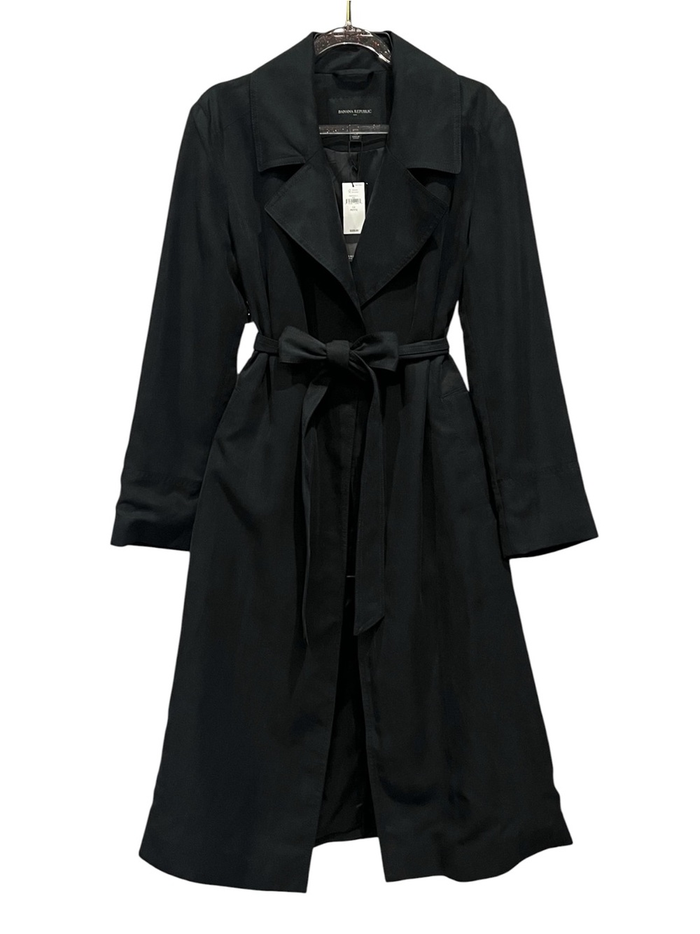 BANANA REPUBLIC SOFT TENCEL TRENCH COAT NWT - Picture 4 of 8